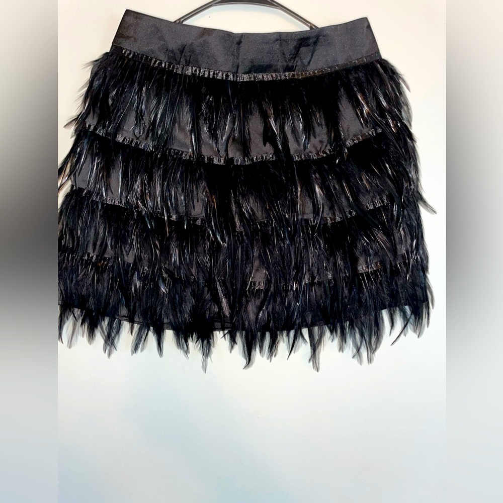 Ostrich feather Mini Skirt